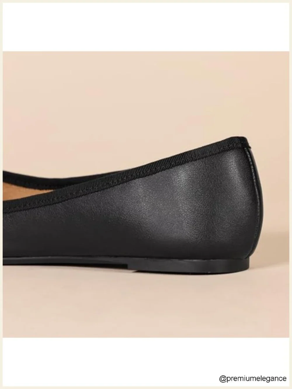 Women's Comfortable Round Toe Ballet Flats with Bow, Faux Leather